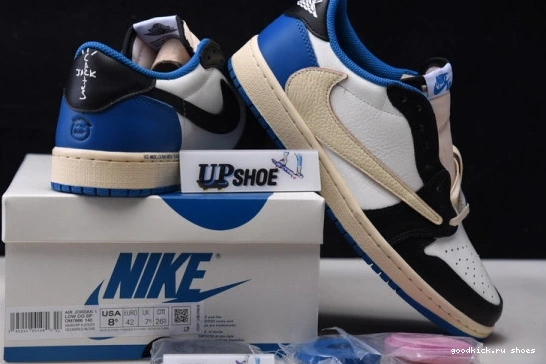 SP DM7866-140 Travis Fragment Jordan 1 Low OG x Scott Retro 0207